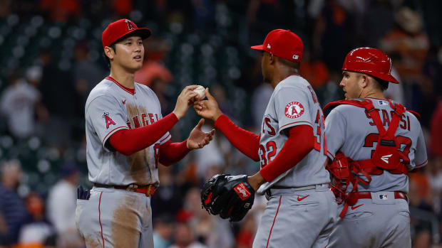 Shohei Ohtani earns the game ball.